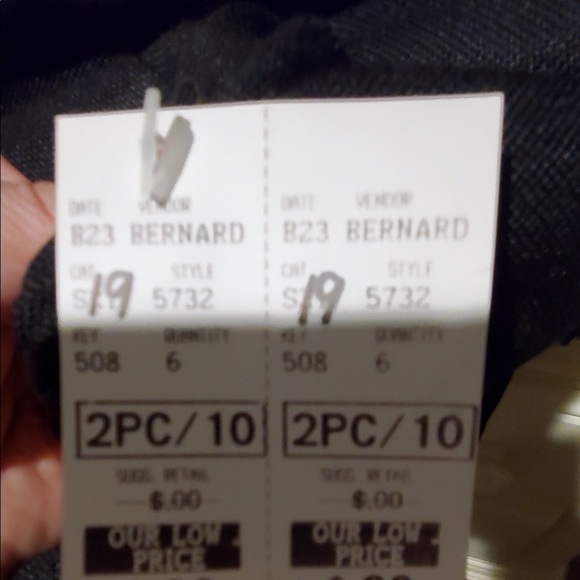 NWT Vintage Jerome Bernard black & white  pantsuit 10 - Picture 10 of 14